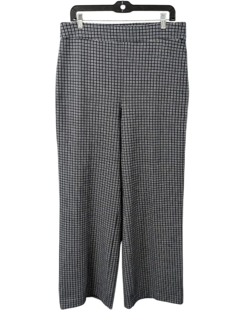 Spanx PerfectFit Ponte Wide Leg Jacquard Pants Women’s XL Black Plaid Stretch